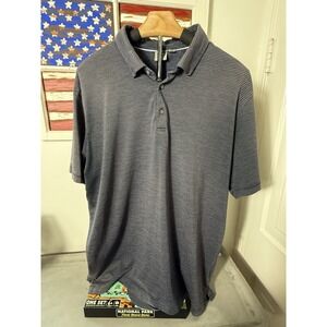 PING‎ Collection Performance Mens Black / White Stripe Golf Polo Shirt XL